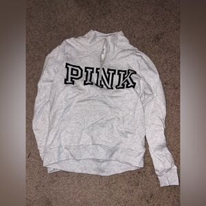 PINK Victoria Secret Quarter-Zip Sweater